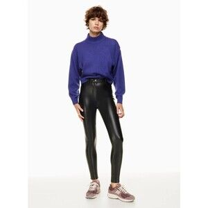 WILFRED FREE | ARITZIA Black Charm Vegan Leather High Rise Skinny Pants Size 4